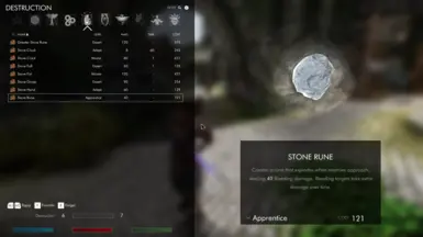 Natura spells with the old icon