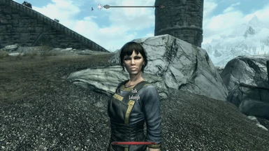 What she looks like without any face mods