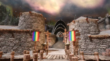 Skyrim Pride - Rainbow Flags Replaces Banners
