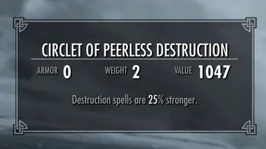 Circlet of Peerless Destruction now boosts damage by 25%