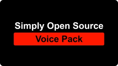 Simply Open Source Voice Pack