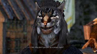 Even khajiit and argonians can now react!