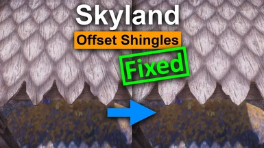 Skyland Offset Shingles Fixed - Aligned Whiterun Roofs