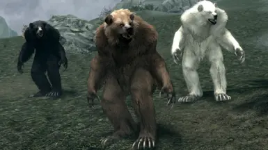 Vanilla-shaggy werebears with Wicked Werewolves skeleton