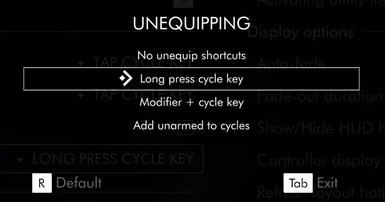 How to unequip a slot