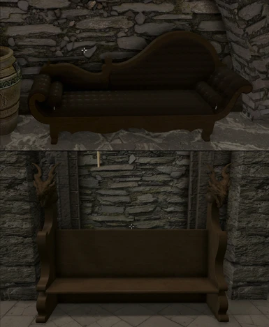 2.1 Noble leather lounge couch and Dragon bench