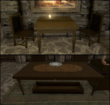 2.1 Upper Class tables and chairs