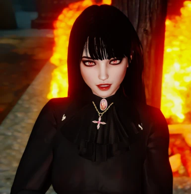Vampire Girl by Ida Faber for UBE 2.0 at Skyrim Special Edition Nexus ...