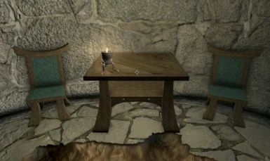 1.2 Carved Dark Elf table and chairs