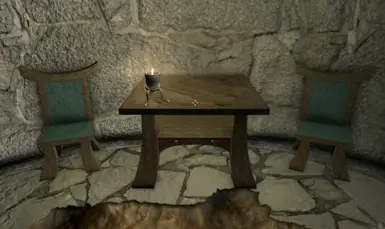 1.2 Carved Dark Elf table and chairs