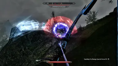 A Phantom Explodes As A Wizard Conjures Spiders And Shouts At The Dragonborn