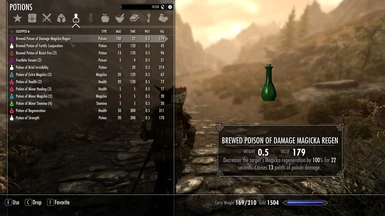 Player potions renamed.