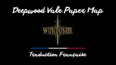 Deepwood Vale Paper Map - Traduction Francaise