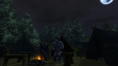 Resting At Campfire