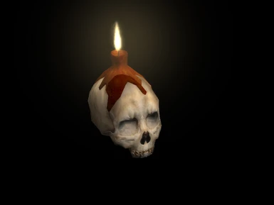 Candle skull