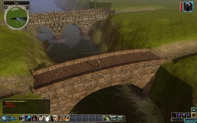 Completed bridges in the game