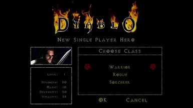 New rogue portrait for Diablo 1 (optional)