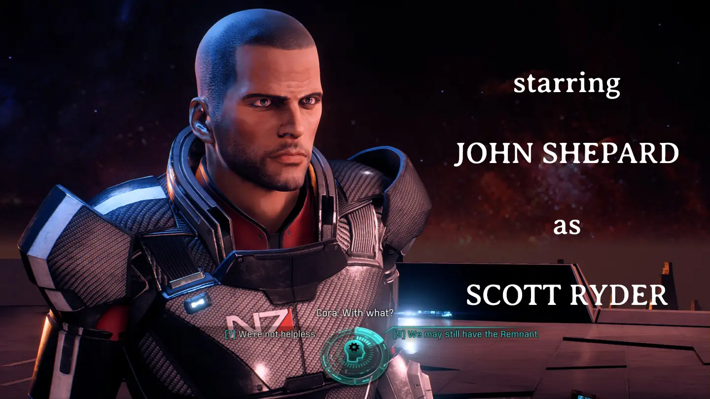 Play As John Shepard Replacing Scott Ryder At Mass Effect Andromeda Nexus Mods And Community