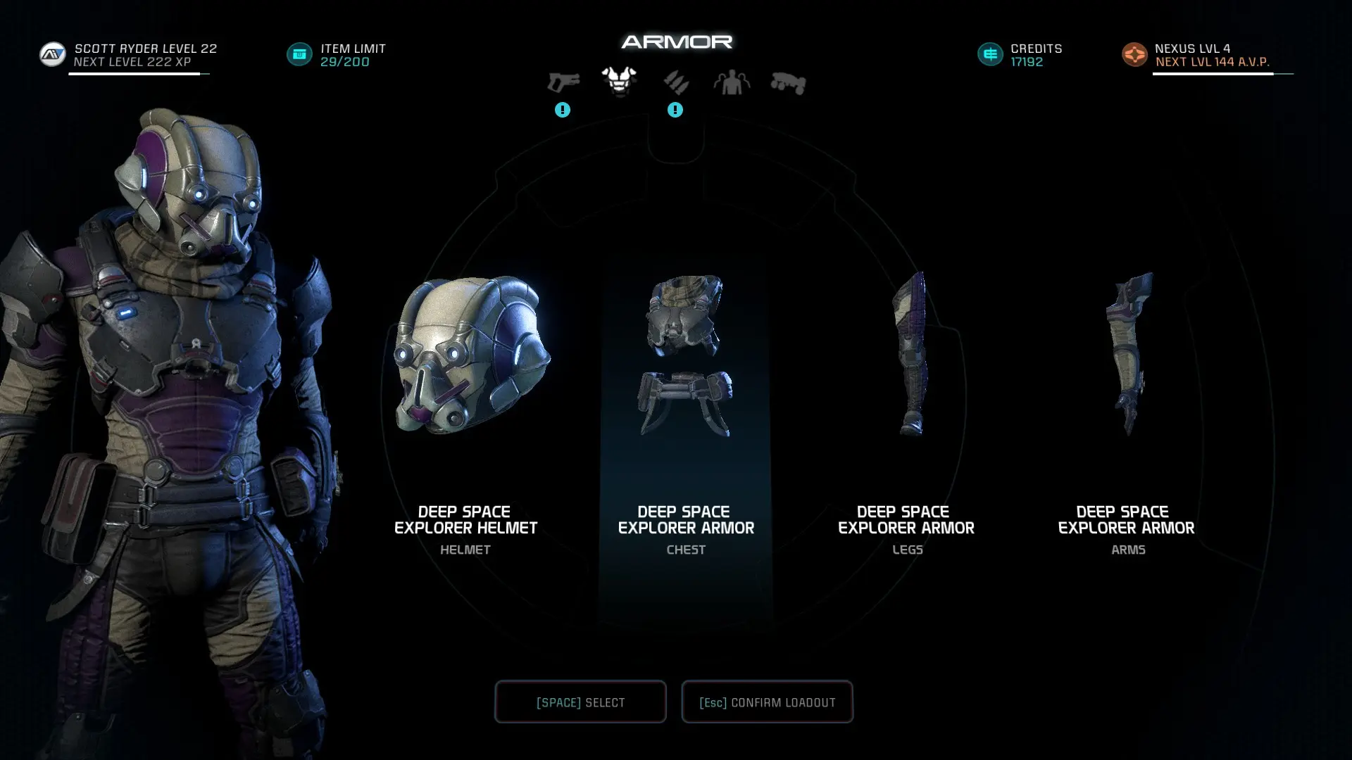 Scavenger Armor Appearance for Deep Space Explorer Armor at Mass Effect ...