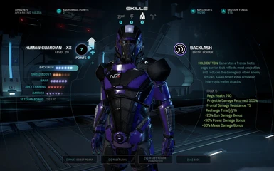Guardian N7 helmet and armor