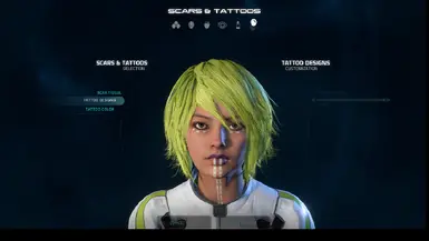 Face Tattoo Retexture for FemRyder