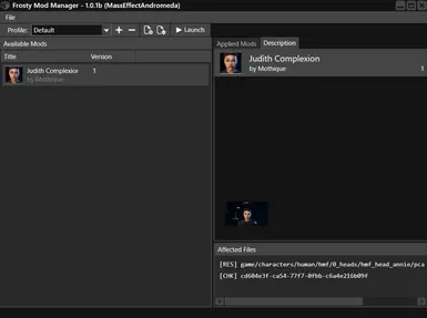 2017 06 11 18 09 43 Frosty Mod Manager   1 0 1b  MassEffectAndromeda 