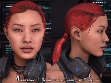Hairstyle 3 Replacer Lani Hair for Preset 1
