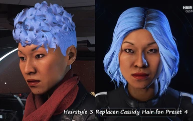 Hairstyle 3 Replacer Cassidy Hair for Preset 4