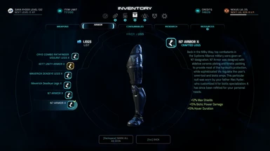 Mass Effect Andromeda N7 Retrofit X Leg
