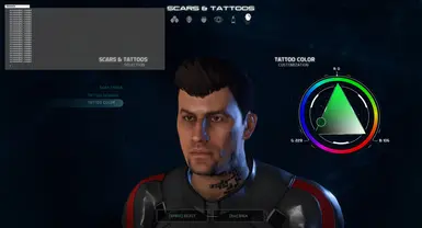 Male- Tattoo Color