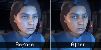 Ellen before and after (Please note that this scene washes her out a lot)