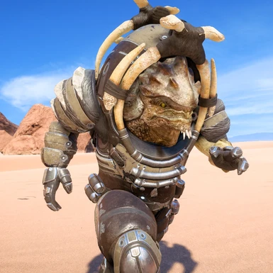 Sand Colored Armor for Drack