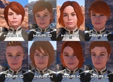 Various hairstyles