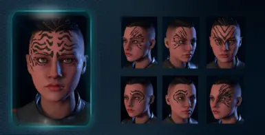 Asari style tattoo for Ryders