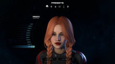 Sara (V6 sliders, with Better Hair mod for hair color and Raindrops hairstyle from MEA - Anto Hairstyles WIP mod)