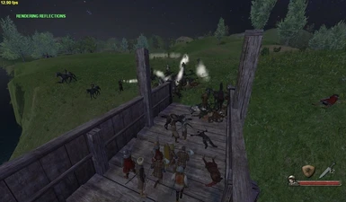 Various bandits fighting Mercenaries
