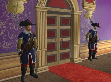 The French Royal Guard in Paris.