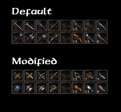 Original Weapon Icons for Baldur's Gate Enhanced Edition