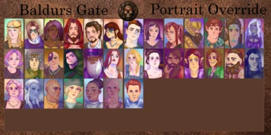 Baldurs Gate 1 EE Companion Portraits