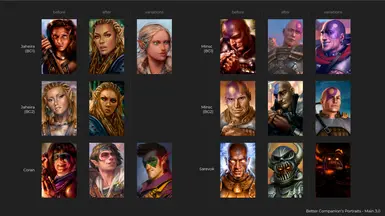 Alternative Companions Portraits At Baldur S Gate Nexus Mods And Community