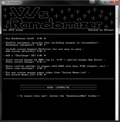 VVs Randomizer