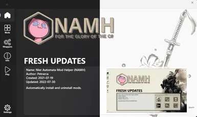 Nier Automata Mod Helper (NAMH)