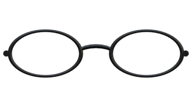 Glasses (oval frame)