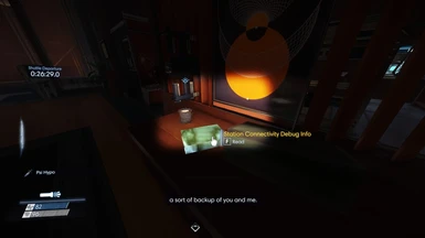 Location of Station Connectivity note in Morgan's office