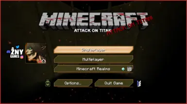 znygames texturepack attack on titan java - startscreen