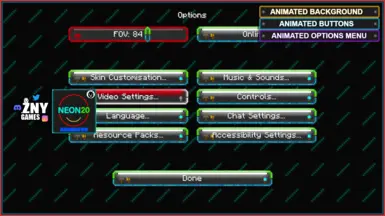 znygames neon20 animated - options