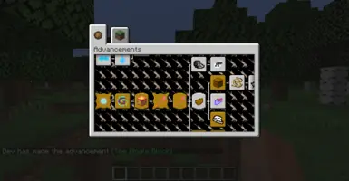 advancements screen