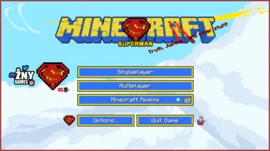 startscreen - znygames themed gui texturepack superman java