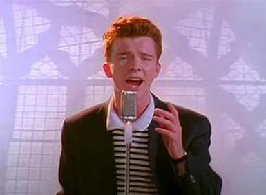 Never gonna give you up music disk