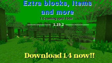 Extra blocks items and more- preview world